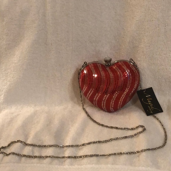 Handbags - Magid Evening heart purse
